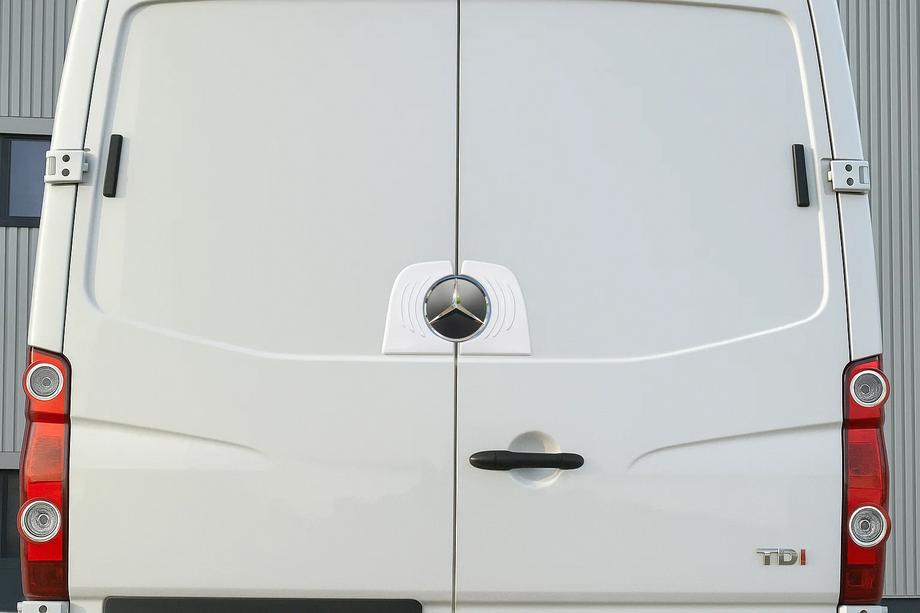 Mercedes Sprinter W906 2006–2018 Chrom Rahmen Hecklogo (Edelstahl) Image