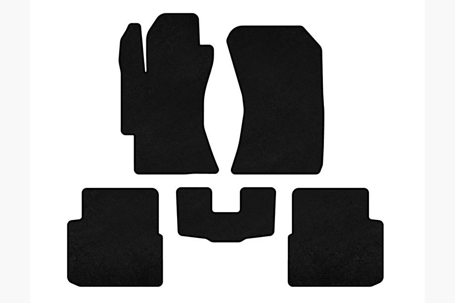 Subaru Impreza 2007-2011 Textil Fußmatten Deluxe (HB, Schwarz) Image