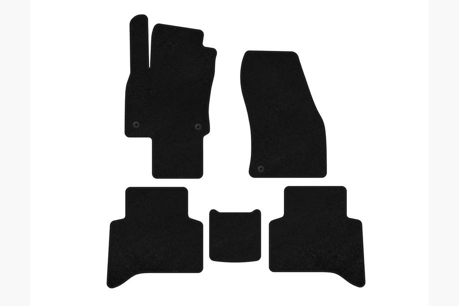 Volkswagen Touran 2015- Textil Fußmatten Deluxe (5-Sitzer, schwarz) Image