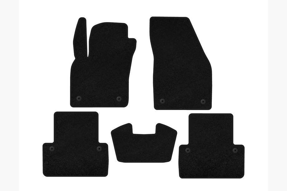 Volvo V50 2004-2012 Textil Fußmatten Deluxe (2007-2012, SW, schwarz) Image