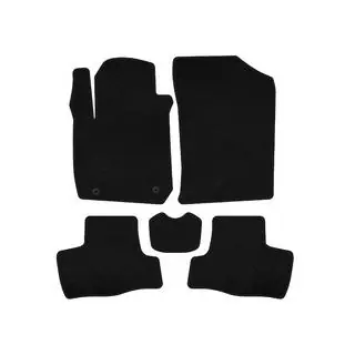 Textil Fußmatten Deluxe (Schwarz)