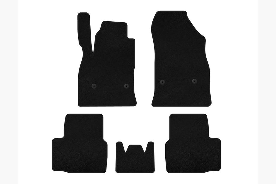 Chevrolet Cruze 2016-2019 Textil Fußmatten Deluxe (SD, Schwarz) Image