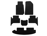 Chevrolet Trailblazer 2012-2019 Textil Fußmatten Deluxe (3 Reihen, Schwarz) Foto 1