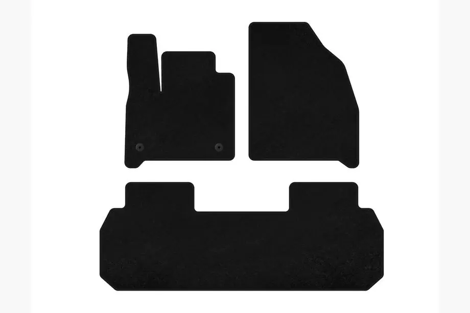Chevrolet Traverse 2017- Textil Fußmatten Deluxe (2 Reihen, Schwarz) Image