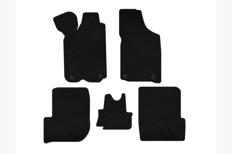 Audi 100 C3 1988-1991 Deluxe Textil-Fußmatten (1982-1991, Avant, schwarz) Image