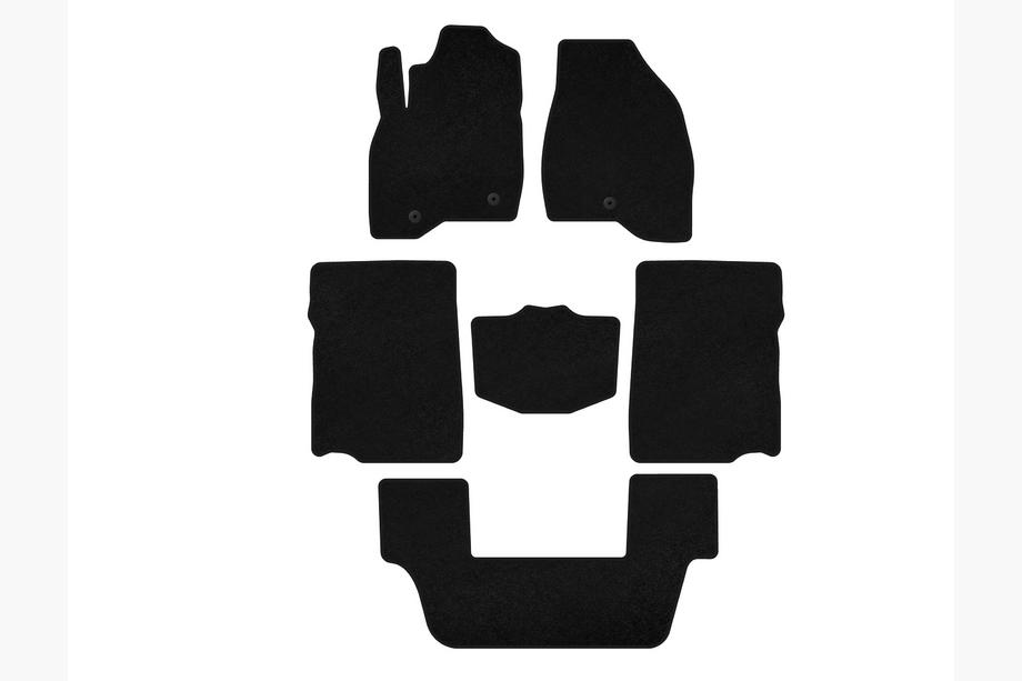 Ford Explorer 2011-2019 Textil Fußmatten Deluxe (2017-2019, 3. Reihe, 7-Sitzer, schwarz) Image