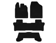 Honda Pilot 2015-2022 Textil Fußmatten Deluxe (3 Reihen, Schwarz) Foto 1