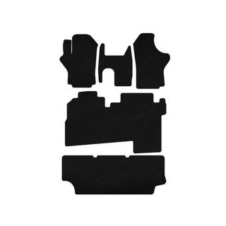 Textil Fußmatten Deluxe (2004-2007, 3 Reihen, 8-Sitzer, schwarz) Hyundai H200, H1, Starex 1998-2007 Foto 1