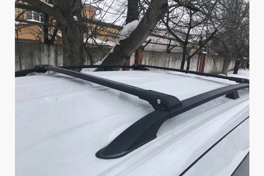 Kia Carnival 2021- Dachträger (Querträger) für normale Reling abschließbar WingBar V1 (2 Stk) bis 110 cm, Schwarz Foto 4
