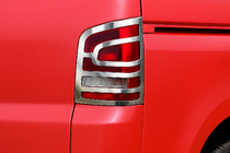Volkswagen T5 2010-2015 Chrom Rückleuchten Abdeckungen Multivan (2 Stk, Kunststoff) Foto 2