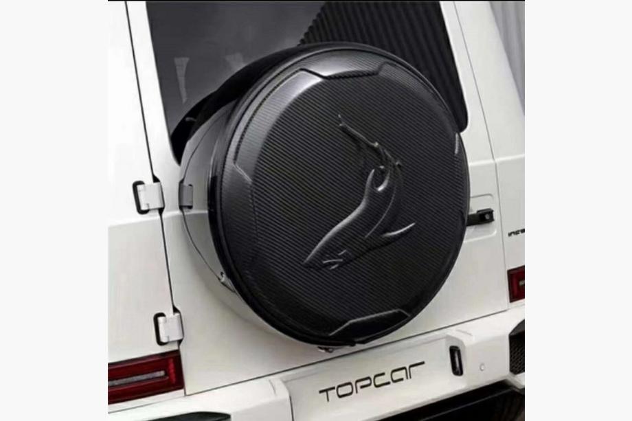 Mercedes G class W463 2018-2024 Reserveradabdeckung Topcar-Style (Carbon) Foto 1