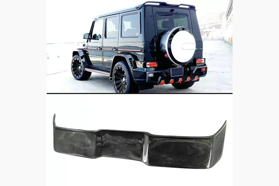 Mercedes G class W463 1990-2018 Spoiler V2 (Carbon) Image