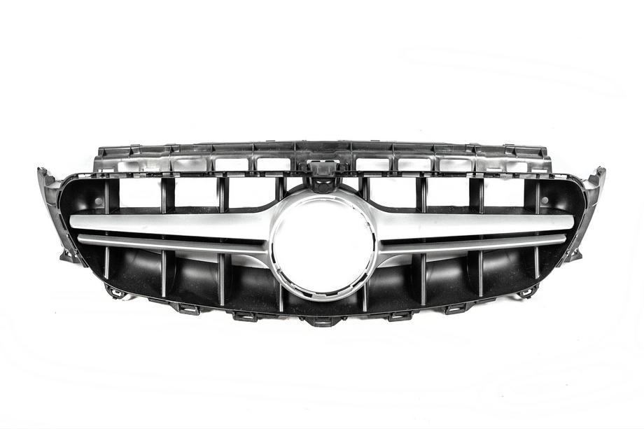 Mercedes E-class W213 2016-2023 Frontgrill im Design E63 AMG Silber (für Avantgarde/AMG-Line/E43 AMG/E53 AMG 2016-2019) Image