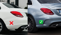 Mercedes C-class W205 2014-2021 Bodykit mit Heckdiffusor (Design Black Mamba C63GT) Foto 2