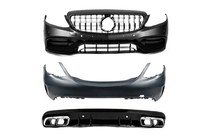 Mercedes C-class W205 2014-2021 Bodykit mit kompletter Heckstossstange (AMG C63-Designs 2018-2021) Foto 1