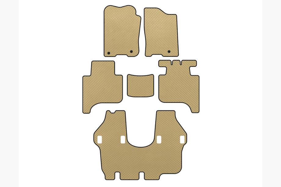 Infiniti QX56 2004-2010 EVA Fußmatten (3 Reihen, 2004-2008, Beige) Image