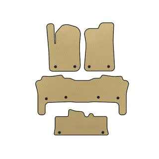 EVA Fußmatten (3 Reihen, Beige)