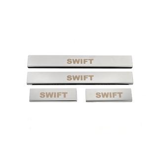 Einstiegsleisten Abdeckung (4 Stk, Edelstahl) Suzuki Swift 2010-2017 Foto 2