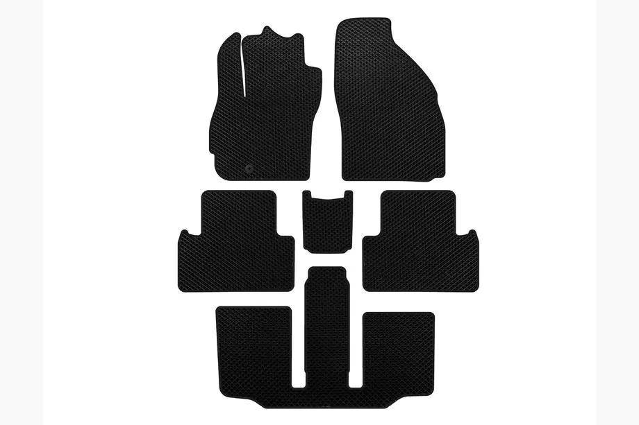 Mazda 5 2005-2009 EVA Fußmatten (3 Reihen, 7-Sitzer, Schwarz) Image