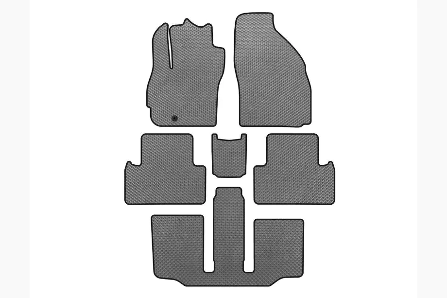 Mazda 5 2005-2009 EVA Fußmatten (3 Reihen, 7-Sitzer, Grau) Image