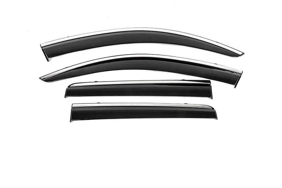 Mitsubishi Outlander 2012-2021 Windabweiser mit Chromleiste Niken Luxury (4 Stk) Image