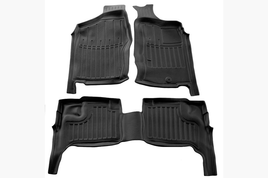 Nissan NP300 1999-2015 Gummimatten Stingray 3D (Für Navara (D22), Rechtslenker, 3-tlg) Image