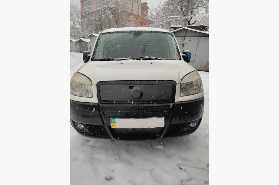 Fiat Doblo I 2005-2010 Obere Winterabdeckung für Kühlergrill Matt Image