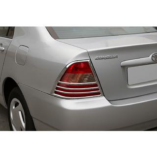 Chrom Heckleuchten Abdeckungen (2002-2004, 2 Stk, Kunststoff) Toyota Corolla 2002-2007 Foto 1