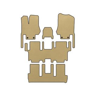 EVA Fußmatten (3 Reihen, 7-Sitzer, Beige)