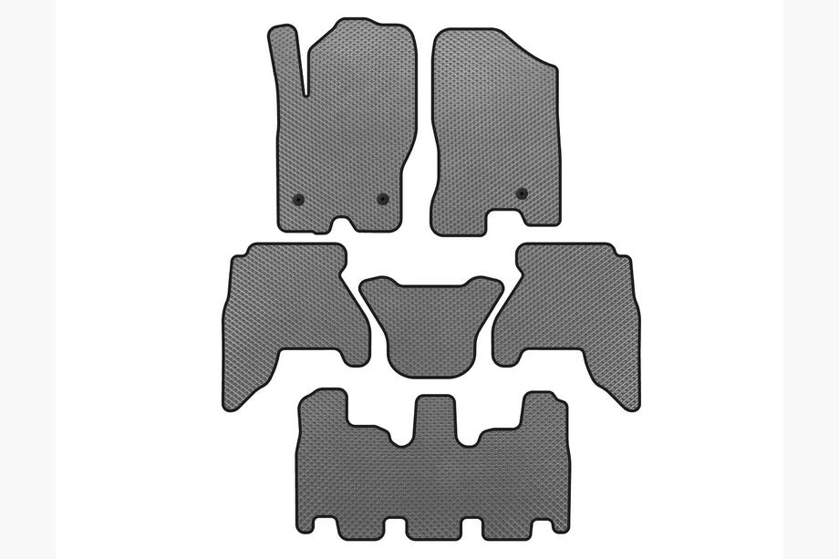 Nissan Pathfinder R51 2005-2014 EVA Fußmatten (3 Reihen, Grau, 2010-2014) Image