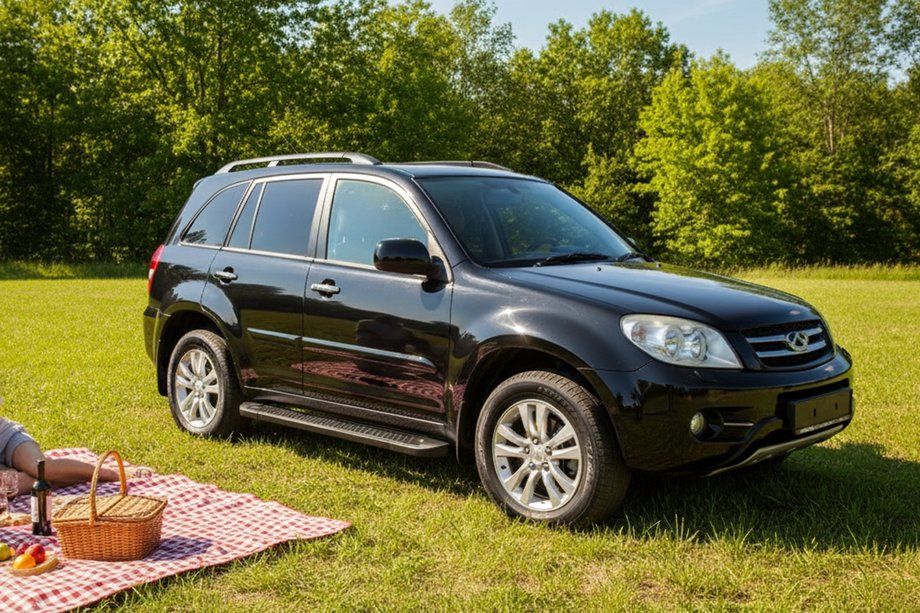 Chery Tiggo 1 2005-2016 Trittbretter Allmond Black (2 Stk., Aluminium) Image