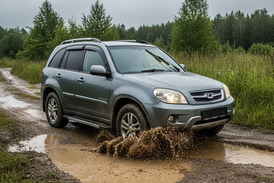 Chery Tiggo 1 2005-2016 Seitenschweller RedLine V1 (2 Stk., Aluminium) Image