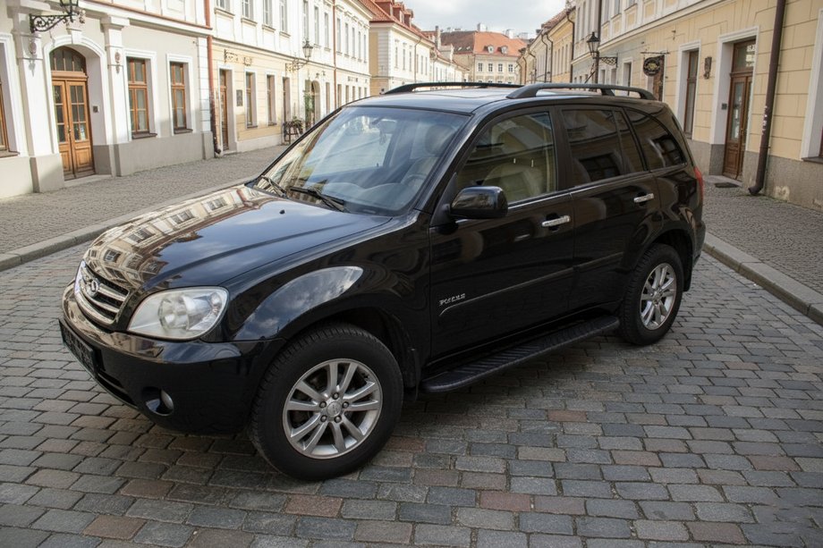 Chery Tiggo 1 2005-2016 Seitenschweller Bosphorus Black (2 Stk., Aluminium) Image
