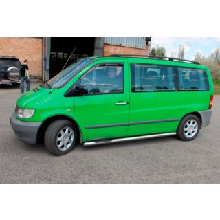 Seitliche Rohre (2 Stk., Edelstahl) Mercedes Vito W638 1996-2003 Foto 3