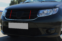 Dacia Logan MCV 2013-2020 Zierleiste unter dem Kühlergrill (1 Stk., Edelstahl) Foto 1