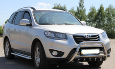 Hyundai Santa Fe 2 2006-2012 Frontbügel WT003 (Edelstahl) Foto 2