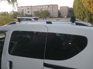 Dacia Dokker 2013-2022 Dachträger Querträger für normale Reling abschließbar Wizard V1 (2 Stk) 125 cm, Schwarz Foto 2