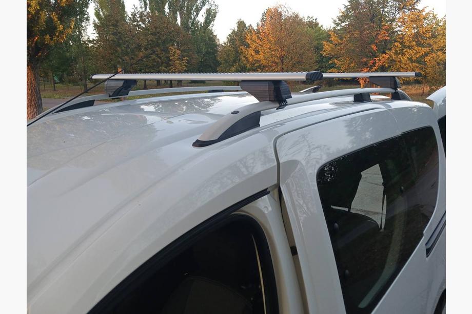 Dacia Dokker 2013-2022 Dachträger Querträger für normale Reling abschließbar Wizard V1 (2 Stk) 135 cm, Grau Image