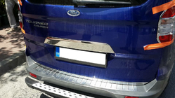 Ford Courier 2014-2023 Chromleiste über dem Kennzeichen (Edelstahl) Carmos - Türkischer Edelstahl Foto 1