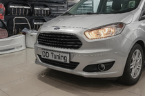 Ford Courier 2014-2023 Abdeckungen für Nebelscheinwerfer (2014-2018, 2 Stk, Edelstahl) Foto 1