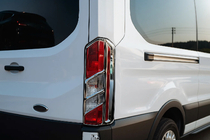 Ford Transit 2014- Chrom Rückleuchten Abdeckungen (2 Stk, Kunststoff) Foto 1
