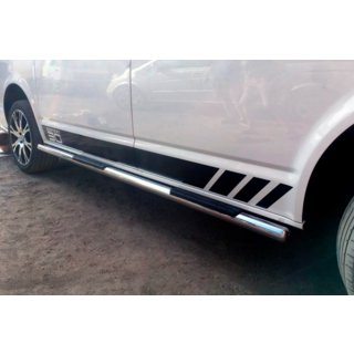 Seitliche Rohre (2 Stk., Edelstahl) Volkswagen T5 Transporter 2003-2010 Foto 2