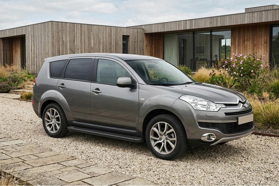 Citroen C-Crosser 2007-2013 Trittbretter Allmond Black (2 Stk., Aluminium) Image