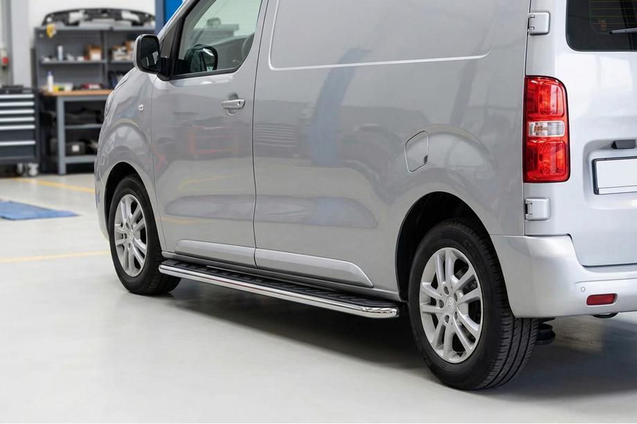 Fiat Scudo 2007-2015 Trittbretter Maydos V1 (2 Stk., Aluminium & Edelstahl) Image