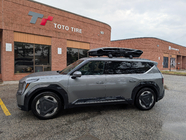 KIA EV9 Querträger für integrierte Dachreling mit Schlüssel Ecem V2 (2 Stk) Foto 15