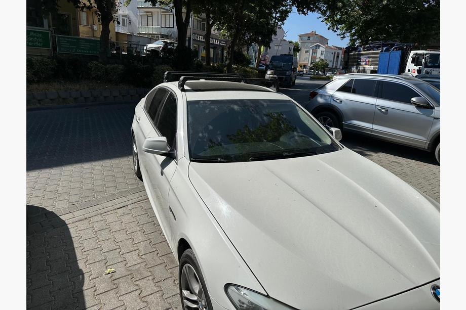 BMW 5 Series F10/F11 2010–2016 Dachträger (Querträger) für Originalbefestigung Ecem V3 (2 Stk) Schwarz, 110 cm Foto 3