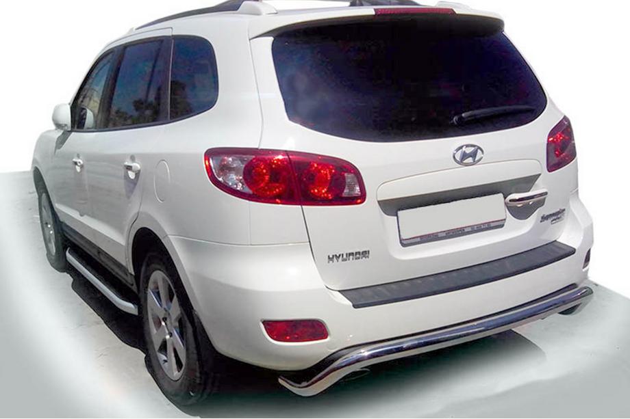 Hyundai Santa Fe 2 2006-2012 Heckbügel AK007 (Edelstahl) Foto 1