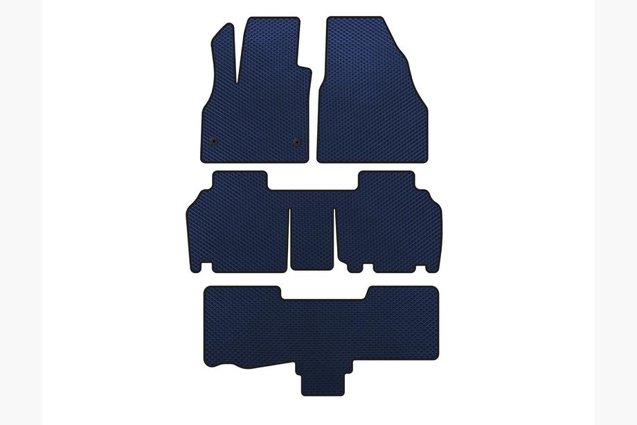 Renault Kangoo 2008–2020 EVA Fußmatten (3 Reihen, 5-türig/7-Sitzer, Blau) Image