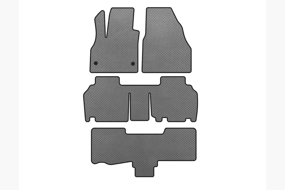 Renault Kangoo 2008–2020 EVA Fußmatten (3 Reihen, 5-türig/7-Sitzer, Grau) Image