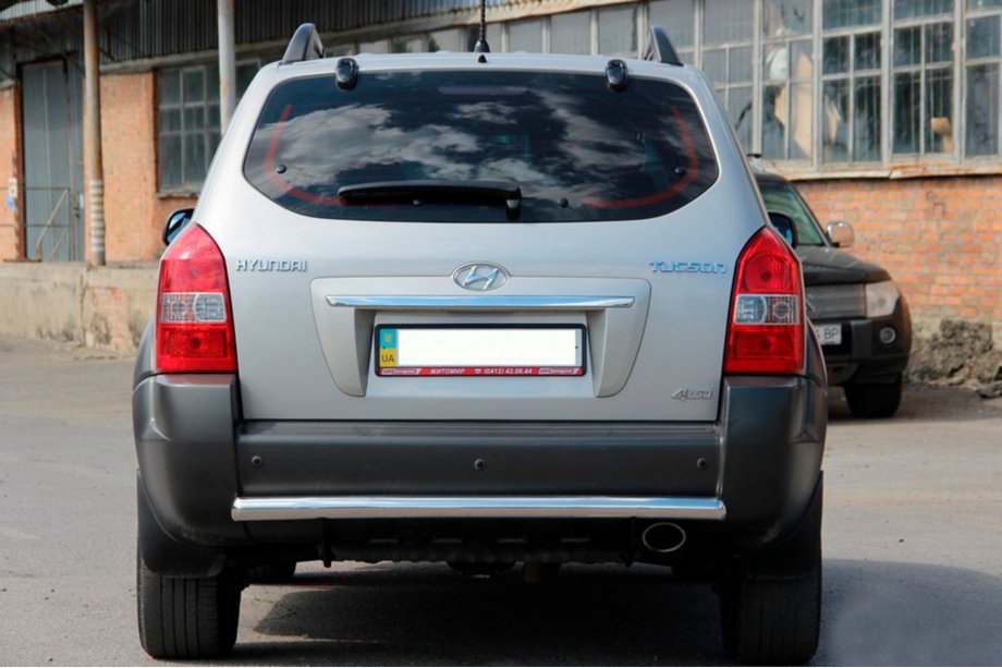 Hyundai Tucson JM 2004- Heckbügel AK002 (Edelstahl) Image